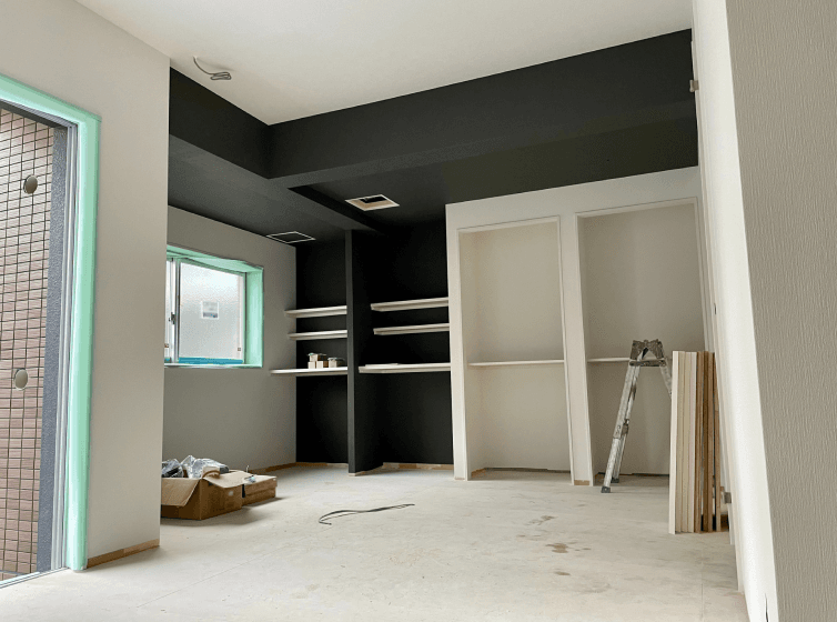 内装工事の様子